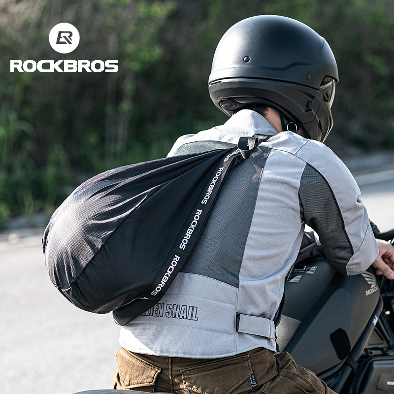 ROCKBROS Mochila Portátil Para Capacete De Motocicleta De Bolso De Rede Locomotiva Elétrica Veículos em Oferta na Shopee