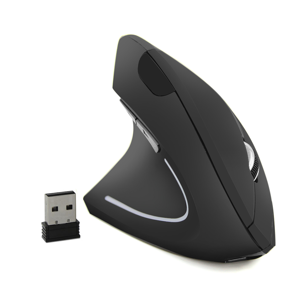 Mouse Sem Fio Vertical Gaming Rato Mão Esquerda Recarregável Óptica Rato Ergonômico Jogo Mice Para Laptop