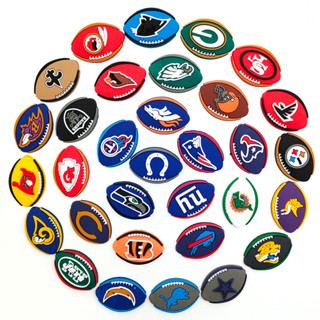 Hot Jibz Rugby team logo Croc charms Cartoon Pin Sapato Acessórios Decorar Chinelos Sandálias Fivela Crianças Meninos Presentes