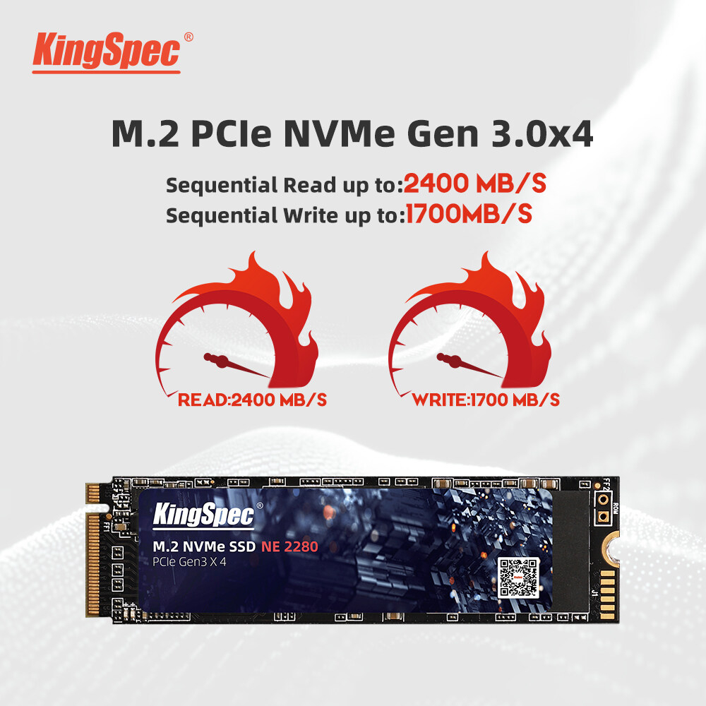 KingSpec m . 2 SSD 128GB 256GB 512GB 1TB Disco Rígido M2 NVMe pcie Interno Para Notebook MSI