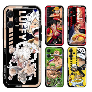Invólucro Para Redmi Nota 12s 12 12C 11A A1 A2 A1+ A2+ PRO PLUS 4G 5G Uma Peça luffy Lei zoro Matte Reto Capa Macia Preta
