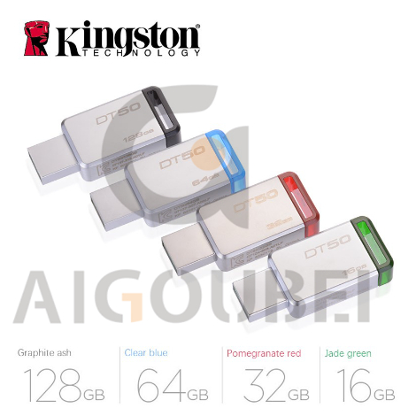 Kingston DT50 Dados Viajante Usb Flash Drive Pendrive Pen Drive De Armazenamento Com 8GB 16GB 32GB 64GB 128GB