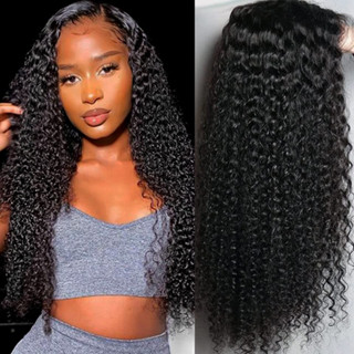 70cm Perucas Kinky Curly Wigs Longas Encaracoladas Para Mulheres Negras Dianteiras Profundas E Não Rendas Cabelos Femininos Pretos Fofos Naturais Resistentes Ao Calor