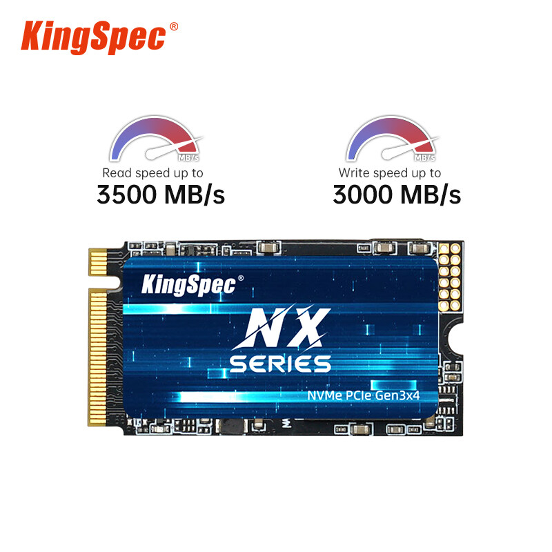 KingSpec M . 2 NVMe PCIe 3.0 X4 SSD 128GB 256GB 512GB 1TB 2242 Disco Rígido Unidade Interna De Estado Sólido Para Notebook