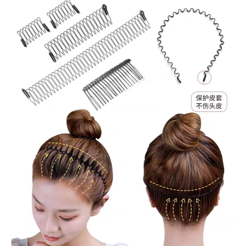 Grampo De Cabelo Coreano Único , Artefato De Preparação , Quebrado , Faixa De Cabeça Feminina Para Deslocamento em Oferta na Shopee
