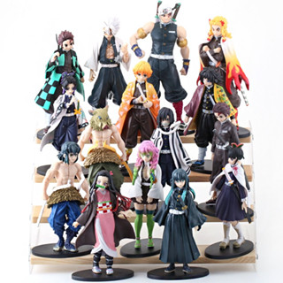 Anime Demon slayer kimetsu no yaiba figura de ação Giyuu Zenitsu Rengoku Action Figure Nezuko Tanjirou Figure Toys