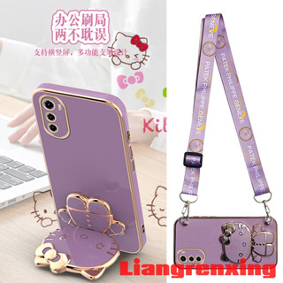 Capinha Motorola E32 CAPA MOTO E32 Softcase silicone Galvanizado À Prova De Choque Protetor Cross body Corda Para Pendurar No Pescoço Meninas Com Lanyard Cover Novo design DDDWDKT01