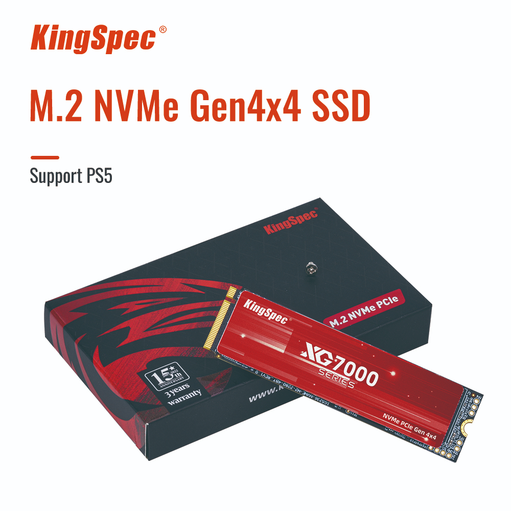 KingSpec NVMe M2 SSD 512GB 1TB 2TB Para PC NMVe M . 2 PCIe 4.0 x4 2280 Gen4 x 4 Disco Sólido Interno PS5 Desktop Laptop