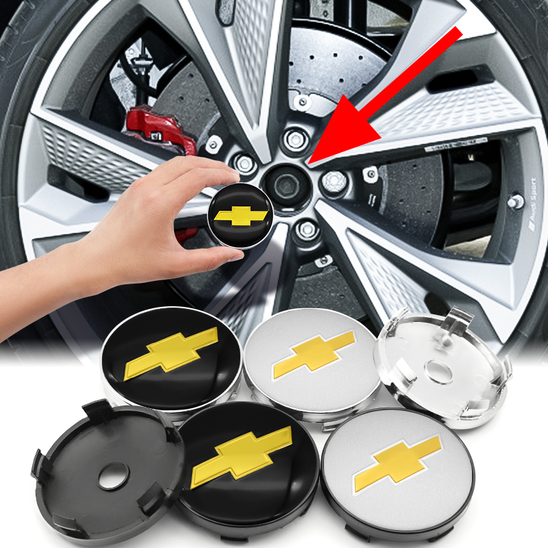 Chevrolet 4pcs 60mm Tampa Do Centro Cubo Carro Da Roda Jante Acessórios De Modificação Para CRUZE Spark TRAX Equinox Malibu MONZA orlando