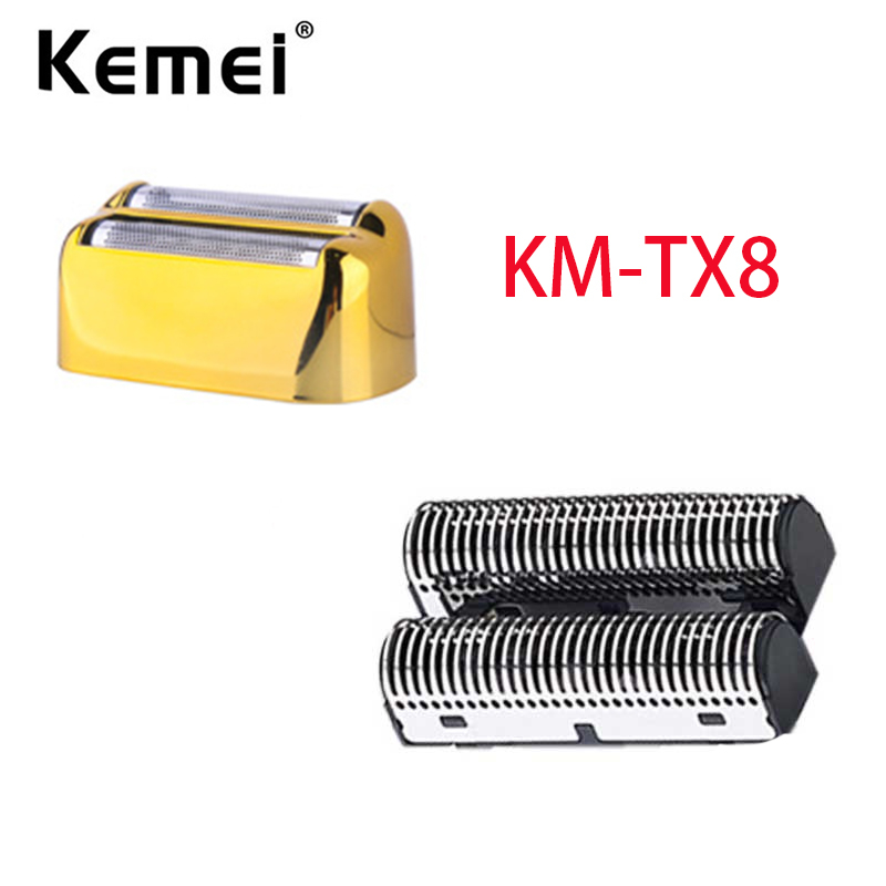 Kemei TX8 Cabeçote De Barbear De Substituição Da Lâmina Para Barbeador Elétrico Masculino KM-TX8 Peças Originais Barba Com Rede De Lâminas em Oferta na Shopee
