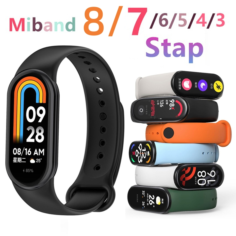 Nova Bracelete Para Xiaomi Mi Band 8/7/6/5 Correa Xiao Miband 7