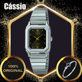 [Relógio + Pulseira] Cássio Relógio Feminino LQ-400D-7A Relógio Analógico de Quartzo em Aço Inoxidável LTP-V007D /LTP-V007