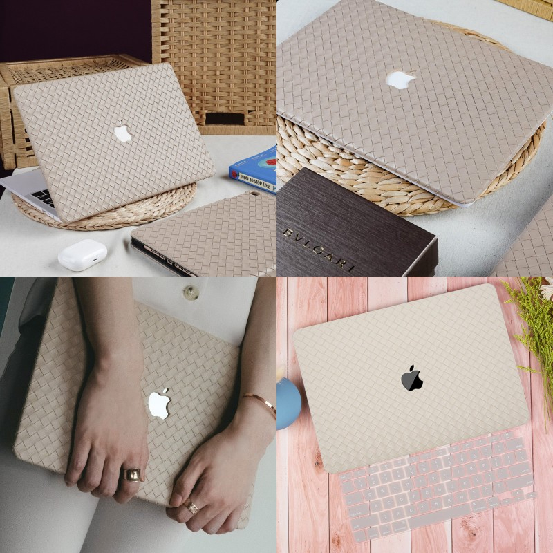 2023 Latest Woven Pattern Leather case for Macbook Air M2 13.6 A2681 2020 Macbook Air M1 A2337 A2179 Protector case for macbook Pro13 14 inch A2338 A2289 A2442 A2779 with keyboard cover