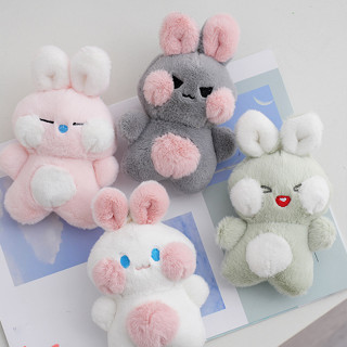 12 CM Fofo E blush Coelho Pelúcia Brinquedo Boneca De Mochila Pingente Chaveiro