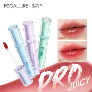 FOCALLURE Tonalidade Labial Aquática Pigmento De Alta Pigmentação De Desgaste Longo Sensação Nu Leve Não Pegajoso
