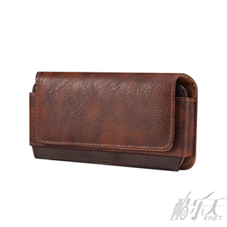 Novo caso de couro de cintura suspensa horizontal, saco de cinto de cintura, saco de cintura, saco de telefone dos homen em Oferta na Shopee