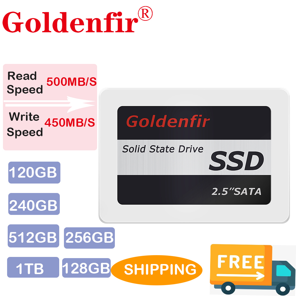 Goldenfir SSD 2.5 "120GB 240GB 256GB Built in Solid State Drive Desktop Laptop  SATAIII - Computers & Accessories