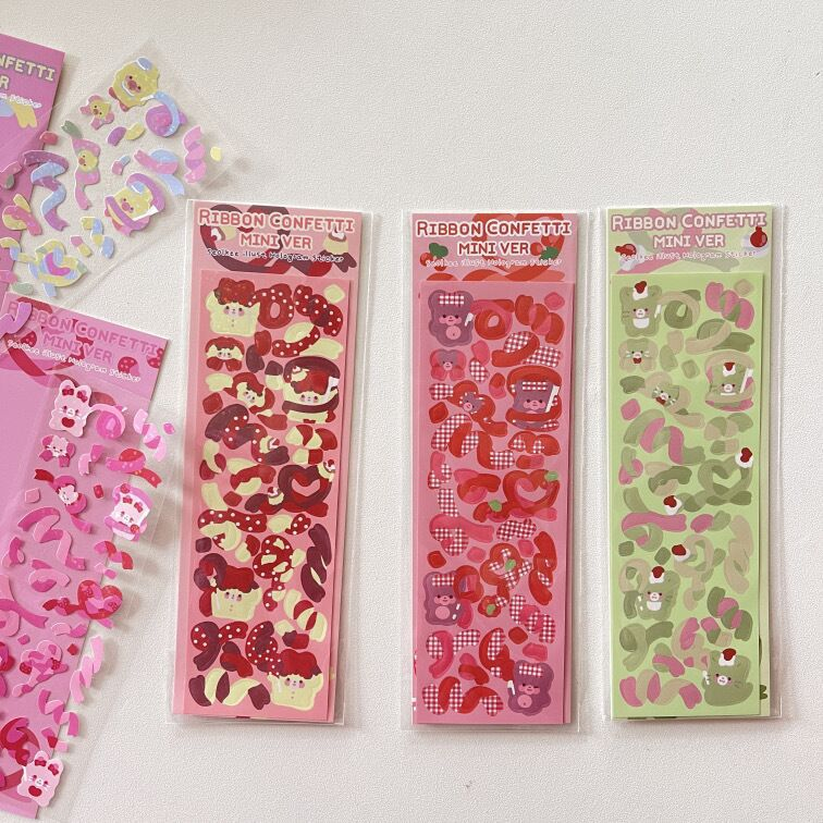 Autocolante De Fita Animais Fofos A Laser Coreano Adesivo Manual Do Diário De Bricolagem Cartão De Decoração De Fotos