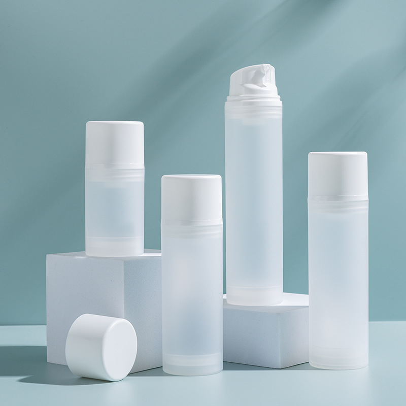 15/30/50ML Loção Distribuidora De Vácuo Portátil Frosted Frascos De Para Viagem Spray De Perfume De Plástico Refilável