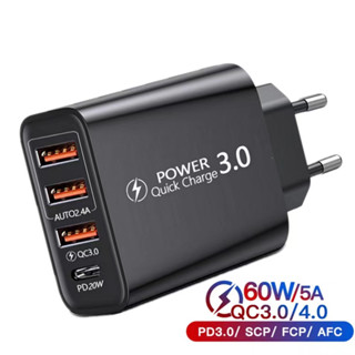 Carregador Rápido USB C De 60W De Telefone Celular Tipo PD Rápido3.0 Adaptador De Energia Para Xiaomi IP