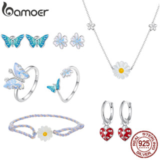 Bamoer Conjunto De Joias De Prata Esterlina 925 E Margarida Para Mulheres Estudantes