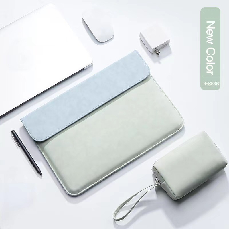 Bolsa Para Laptop PU De Couro À Prova D'água De Alta Qualidade Macbook Air/Pro 13,3/15,4 Polegadas