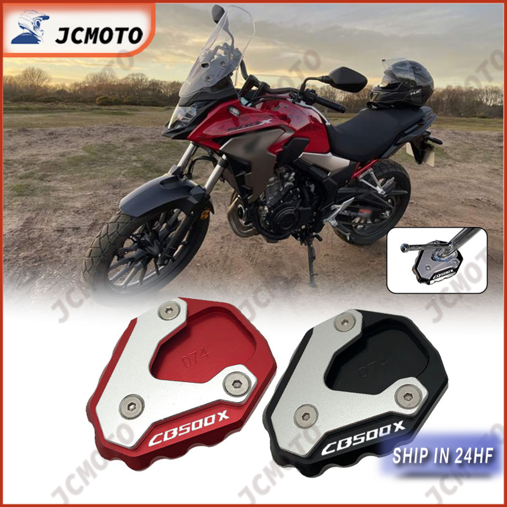 Para HONDA CB500X CB500F CB400X CB400F CBR500R 2013-2024 2025 Pé Suporte Lateral Almofada Placa Kickstand Ampliador Exte