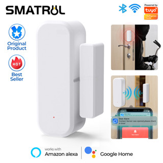 Sensor de Porta e Janela Tuya Alexa WiFi Alimentação por Pilha AAA SmartLife Detector de Aberto/Fechado