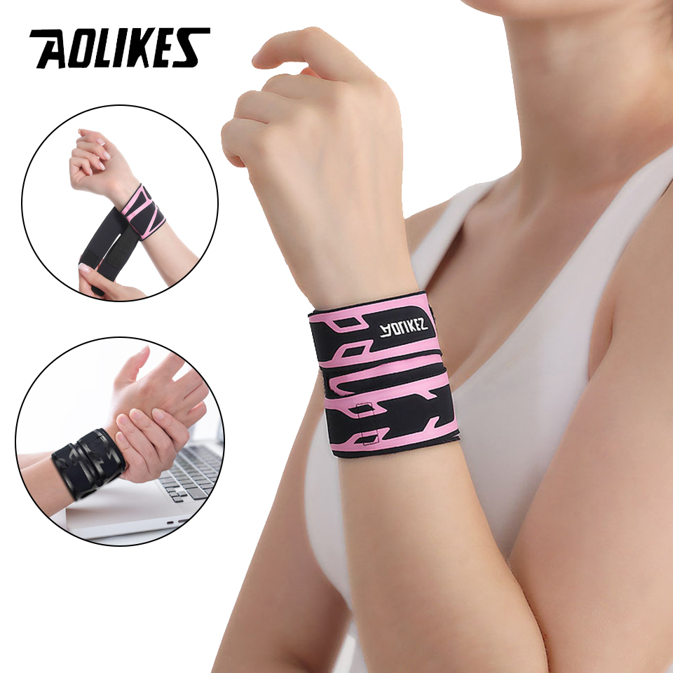AOLIKES 1 peça de tala de pulso ultra-fina elástica, tendinite, entorses, compressão de pulso, halterofilismo, suporte