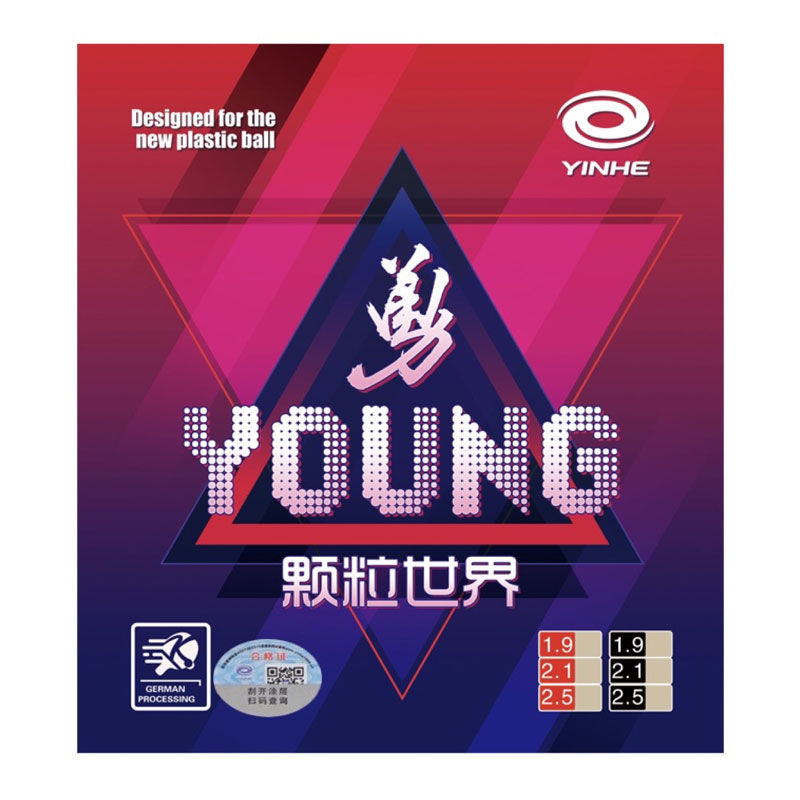 Borracha Yinhe Young Long pimple OX De Mesa De Tênis De Fricção/Sem Galaxy YONG Para Ping Pong Racket