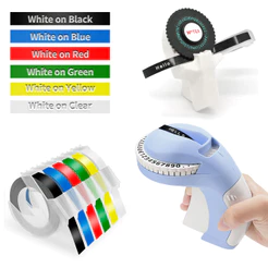 Dymomo Máquina De Impressão De Etiquetas De Gofragem B90 3D De Rodas Ou Etiquetagem Motex E-101 Fitas Multicor 9mm x 3m