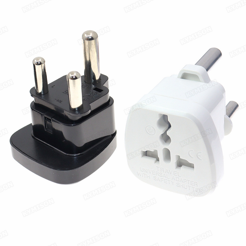 Grande Adaptador De Viagem África Do Sul Tipo M Universal Para BS546 Conversor Johannesburg Cape Town Plug 15A em Oferta na Shopee