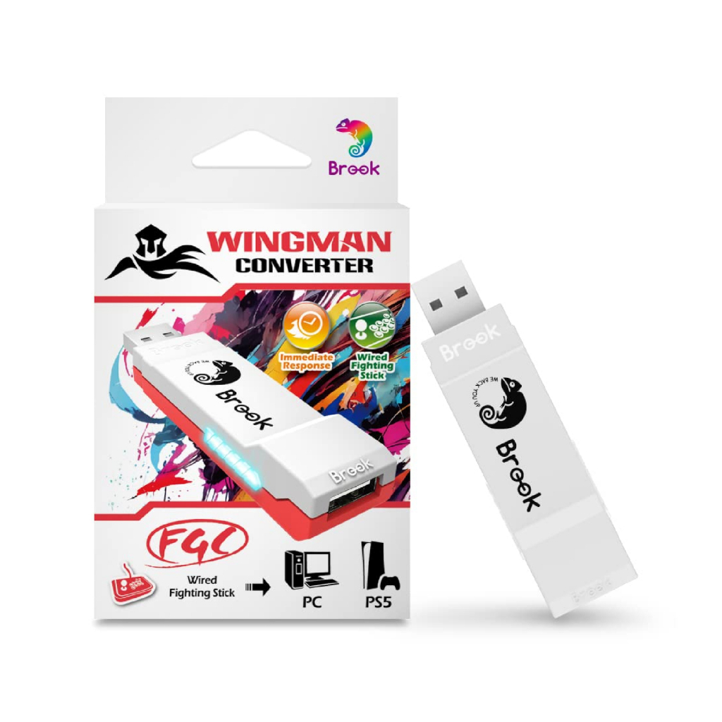 Brook Wingman FGC Conversor Para PS5/PS4/PS3/Xbox One/Xbox 360/Nintendo Switch Wired Arcade Stick to PS5/PS4/PC
