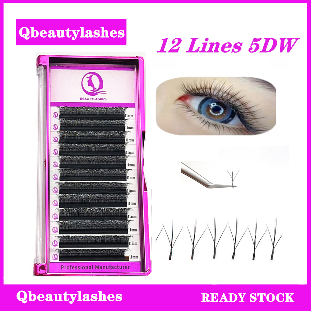 qbeautylashes cílios 5d W 0.07 mm  Extensão de cílios cílios para extensão cílios postiços Extensão de cílios