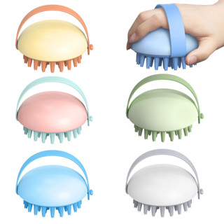 Shampoo De Silicone Para Couro Escova De Massagem Lavagem Ducha Limpeza Dos Cabelos
