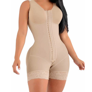 Corpo Inteiro Cinta Modeladora Com Ziper Virilha Alta Compressao Cinta Pós Parto Pós Cirurgica Abdominoplastia Feminina Operação operatório Conta Sinta Body Macaquinho Modelador MacacãO Plus Size Feminino De Barriga Levantador P