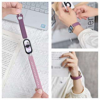 2IN1 Pulseira De Silicone + Estojo Para Xiaomi Mi Band 8 7 6 5 Relógio Reposição Esportiva