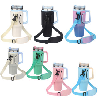 Porta Garrafas De Água Para Stanley Quencher H2.0 & Adventure 40 oz Tumbler , Neoprene Com Alça De Ombro Ajustável Caminhadas Acampamento Viajante