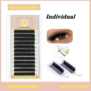 Qbeautylashes Individual Classic cílios fio a fio 0.07mm cílios volume russo Extensão de cílios