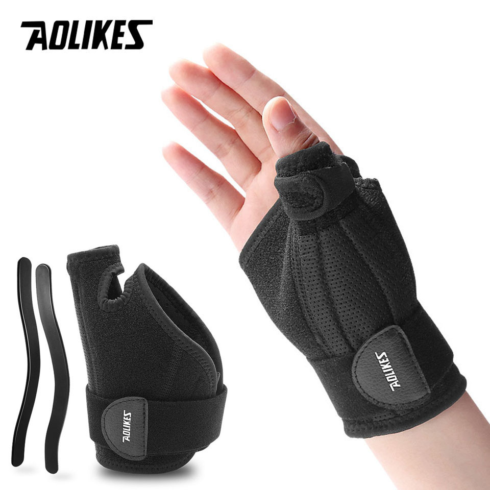 Protetor de Polegar Aolikes, Tala para Punho, Dor no Joelho do Punho, Entorse, Equipamento de Reabilitação para