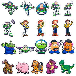Jibbt Para Croc Bass Lightyear Série Temática De Calçados De PVC Encantados De Bricolagem