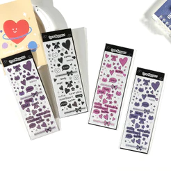 Coreano Laser Cartoon Bonito Amor Urso Deco Adesivos Manual Álbum de Fotos Telefone Caso Scrapbook Papelaria DIY Adesivo