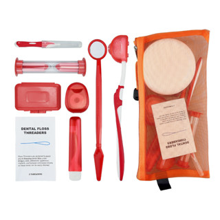 Kit De Cuidados Orais De Viagem Para Braces Odontológicos Escova Interdental Fio Dental De Cera (8 Pcs/Pack)