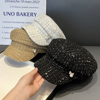 G65 Novo Chapéu De Boina Feminino De Outono E Inverno Moda Versátil Tendência Sombreamento Solar À Prova De Frio Bonés Femininos