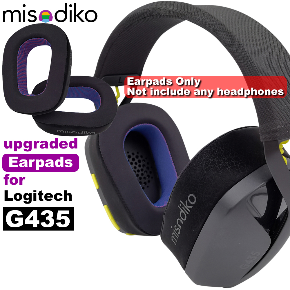 misodiko Substituição Atualizada De Earpads Para Fones De Ouvido Jogos Logitech G435