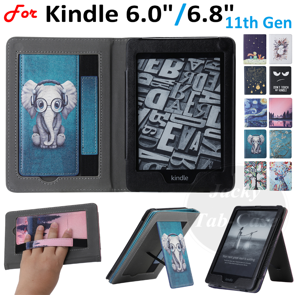 Para Kindle 11a Geração 2022 2021 Paperwhite 5 Assinatura Edição Porta-Papel Flip Stand Case 6.0 " C2V2L3 6.8 " M2L3EK M2L4EK Capa De Couro De PU Com Padrão Moderno Signature Edition