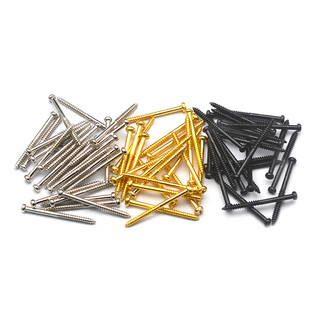 50 Peças Parafusos De Ajuste De Altura Do Captador De Baixo De Guitarra Elétrica 2.6/3.0MM x 32/36.5MM