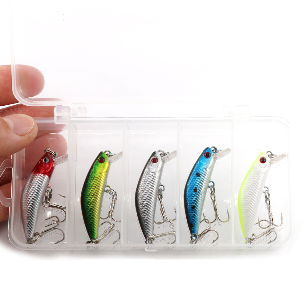 Isca De Pesca 4.5 cm / 2.8g Sinking Minnow Água Longo Lance Atração Hard Bait Minnow
