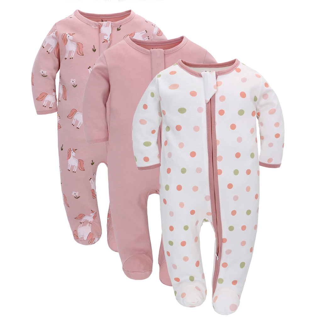 Roupas De 3 Peças Com Zíper Baby Boy Girl Clothes Manga Longa Conjuntos De Primavera E Out...
