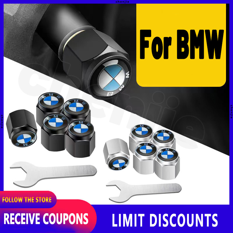 Para BMW 5 Peças Tampa De Válvula De Pneu De Carro Antirroubo/Roda/Bicicleta Elétrico Motocicleta Caminhão Tampas Ar Ace
